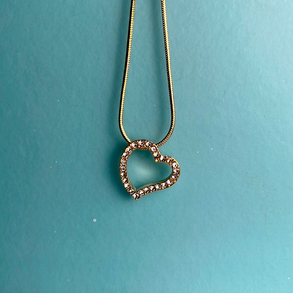 Swarovski Elements Tiffany Style Heart Necklace